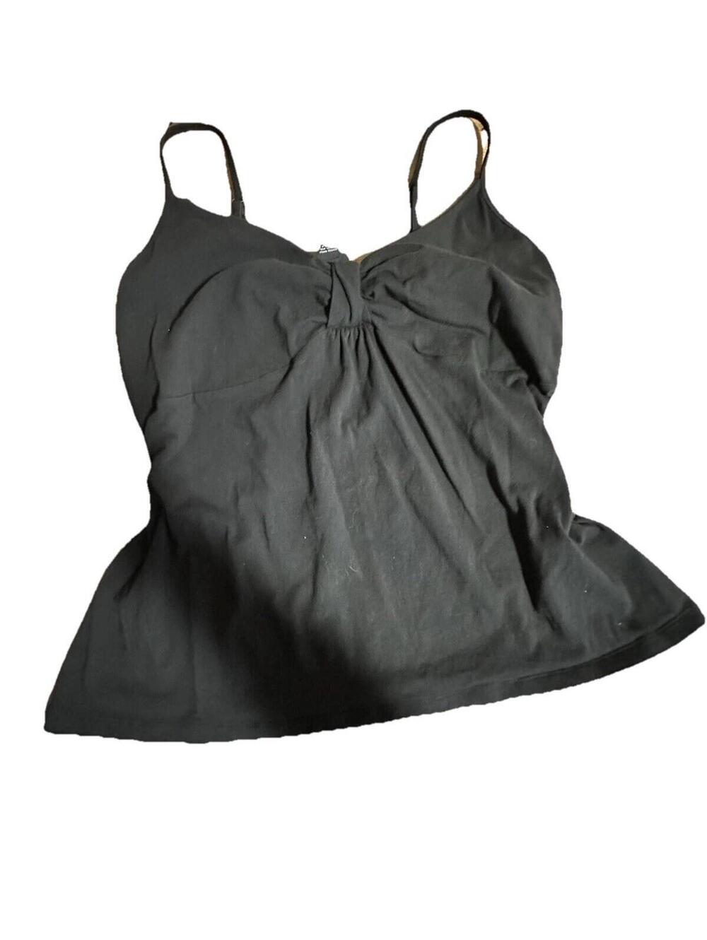 Y2K Torrid Black Bow Detail Baby Doll Tank Top  Goth Alt  Emo Moody  Size 2 2xl